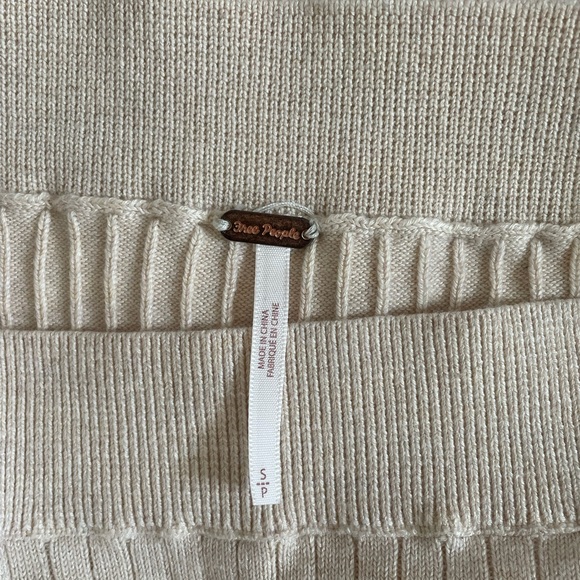 Free People Skyline Midi Skirt in Oatmeal Heather Small - Picture 6 of 8